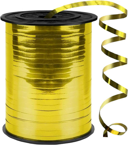 500 Yards Curling Ribbon,1/5 Inch Shiny Black Ribbon,Balloon String, Party Decoration,Ribbons for Florist Flower Bows for Graduation Supplies
