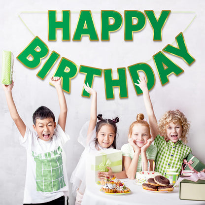 Happy Birthday Banner - 9ft Pre-Strung Happy Birthday Sign for Women, Men, Girls, Boys - No DIY Birthday Decorations & Party Supplies(Macaron)