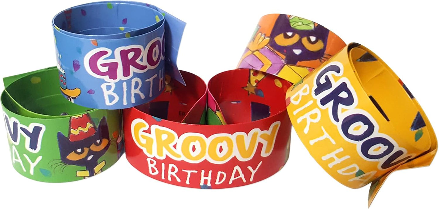 Teacher Pete the Cat Groovy Birthday Slap Bracelets
