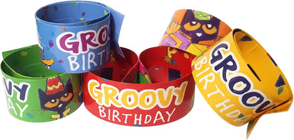 Teacher Pete the Cat Groovy Birthday Slap Bracelets