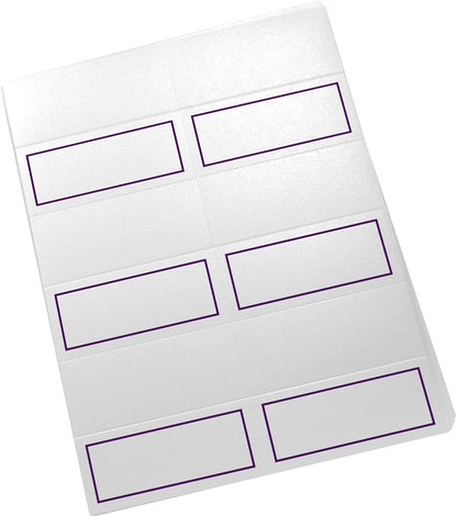 Single Line Border Printable Place Cards, Gold (Choose Color), Set of 60 (10 Sheets), Laser & Inkjet Printers - Wedding, Party, Dinner, and Special Events - Made in the USA