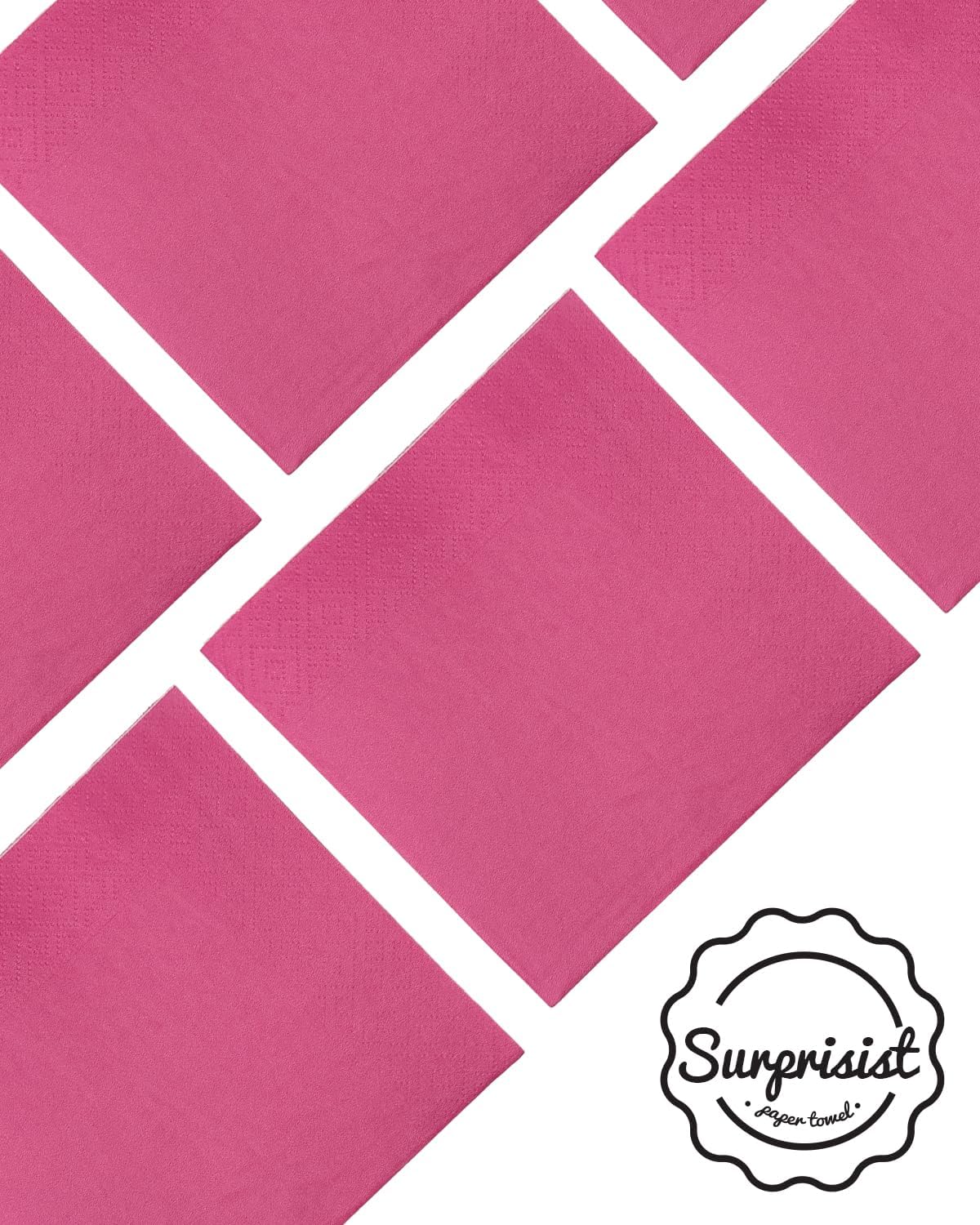 24 colors Cocktail Napkins 5 * 5inch disposable Beverage Napkin paper for Cocktail, Wedding, Dinner，Brithday Party Dessert Wine Paper Napkins（ 120 Count）