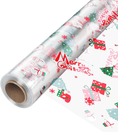 JOYIT 100 ft Clear Cellophane Wrap Roll (31.5 in x 100 ft) - 3 Mil Thicken Cellophane Roll,Cellophane Bags Large,Wrapping Paper for Flower Gift Baskets Wrap (31.5" fold into 16")