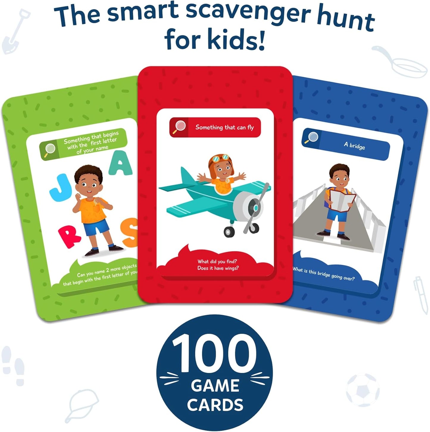 Skillmatics Outdoor Scavenger Hunt Card Game - Found It, Learning Toys, Educational Game Collections, Gifts for Kids, Boys, Girls and Families, for Ages 4, 5, 6, 7, Perfect for Home, School, Playdates