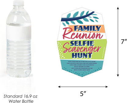 Big Dot of Happiness Colorful Family Reunion - Selfie Scavenger Hunt - Family Gathering Party Game - Set of 12