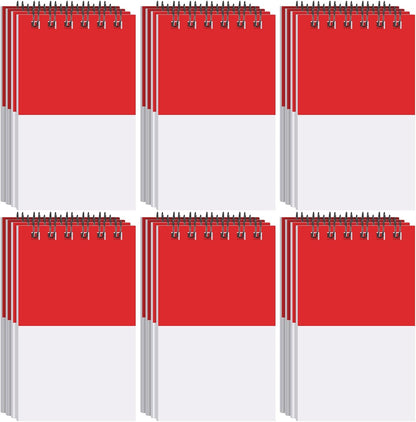 Eaasty 24 Packs Mini Cartoon Animation Party Favors Notebooks Red Cartoon Game Party Notepads Set Anime Themed Spiral Pocket Notepads for Boys Girls Classroom Birthday Office Party Favors