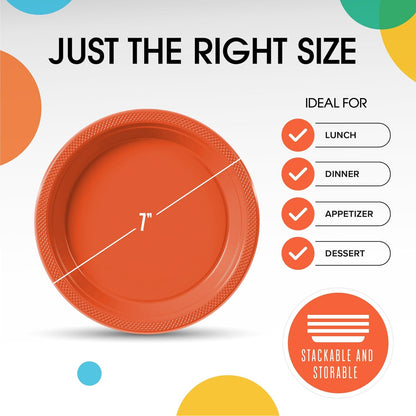 Exquisite Party Solids Red Plastic Plates For Party Supplies 10" Red Disposable Plates Heavy Duty 50 Pcs Plastic Dinnerware Sets Heavy Duty 350 GSM Disposable Dinnerware Set