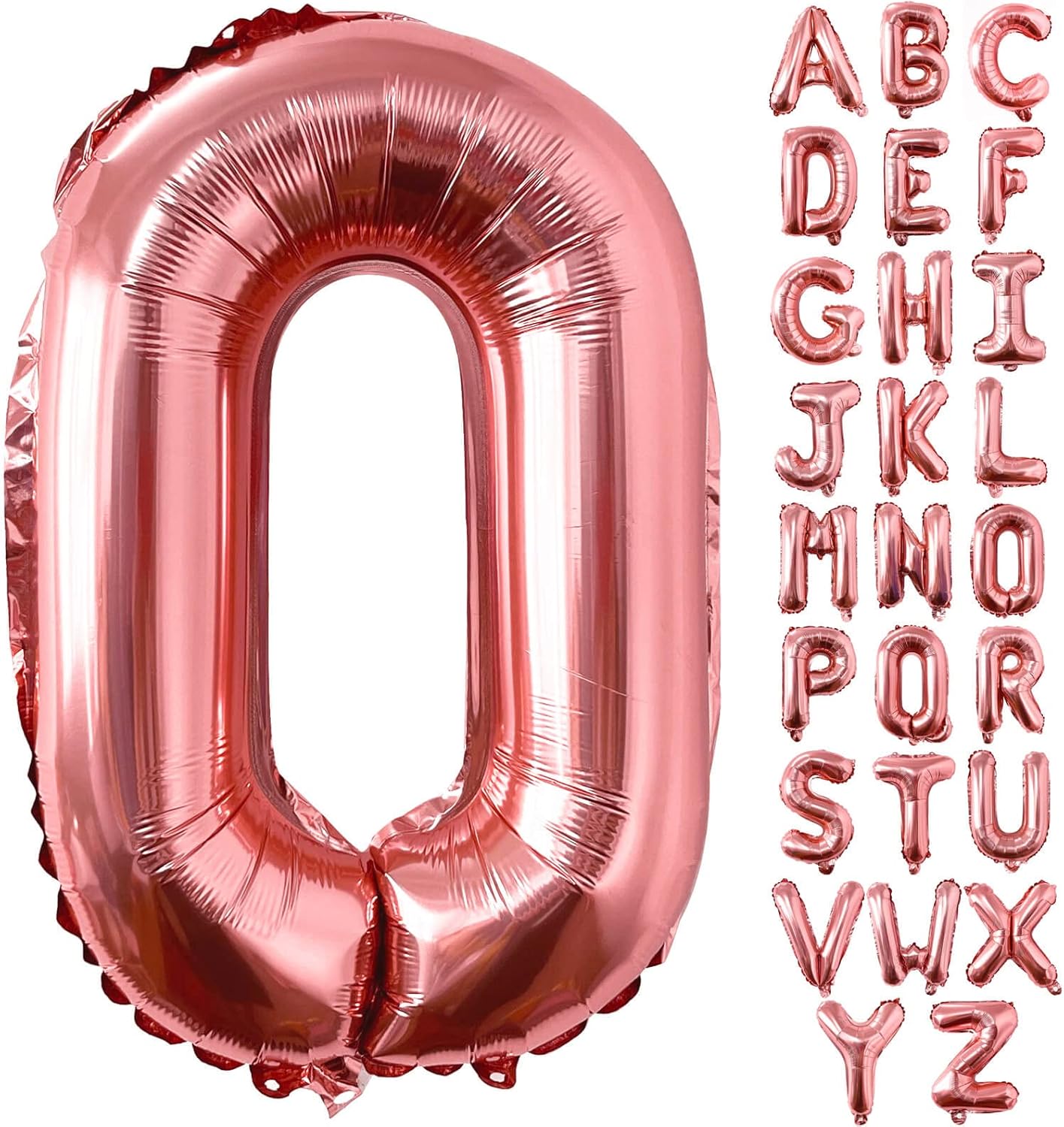 Lovoir 40 Inch Large Rose Gold Letter A Balloons Big Size Jumbo Mylar Foil Helium Balloon for Birthday Party Celebration Decorations Alphabet Rose Gold A
