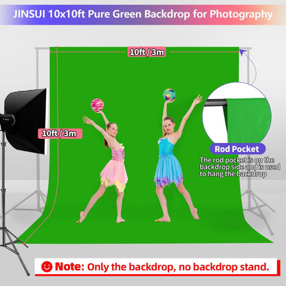 White Backdrop for Photoshoot, 10x10 ft Photo Backdrop Curtain Double-Side for Photography, Polyester Fabric White Background Screen for Photographic Studio Baby Picture Party Prop (Backdrop Only)