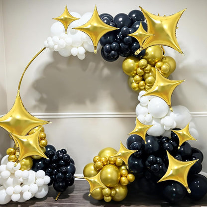 HILAVO Crown Balloons, Large Gold Foil Crown Balloons Gold Crowns Decoration for King and Queen Party Royalty Birthday Wedding Party Baby Shower Decorations Supplies