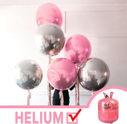 PartyWoo Metallic Gold Foil Balloons 20pcs Different Sizes Pack of 22 15 10 Inch Large Round Foil 4D Inflatable Mirror Ball Mylar Balloons for Graduation Birthday Baby Shower Party Decorations