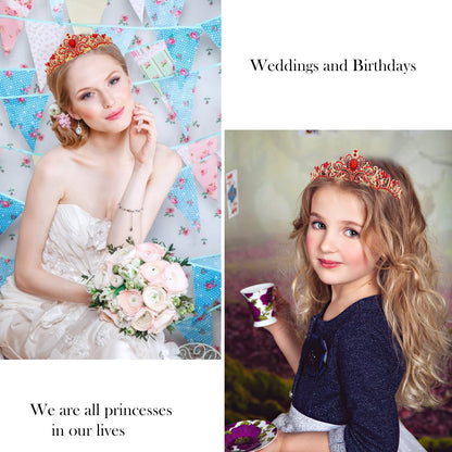 Princess Birthday Tiara - Happy Crown for Girls & Women, Decorative Accessory