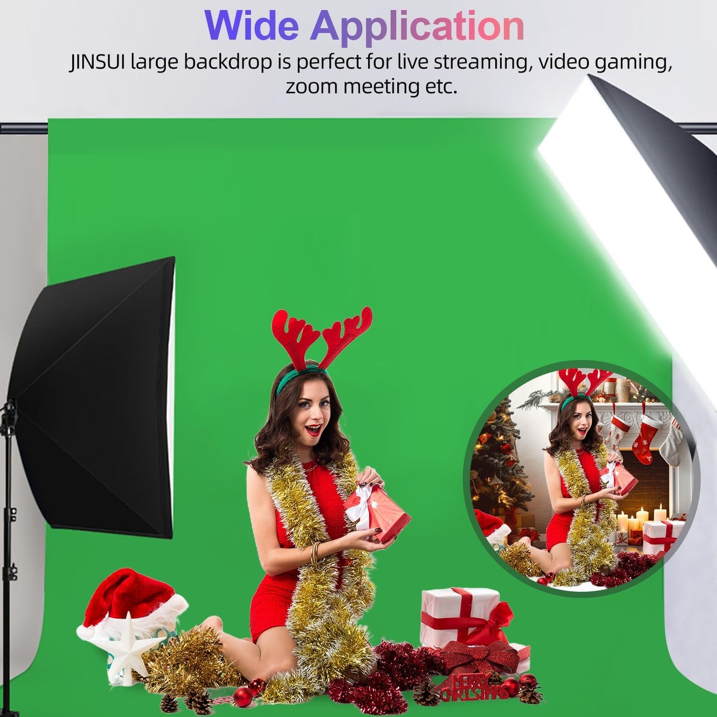 White Backdrop for Photoshoot, 10x10 ft Photo Backdrop Curtain Double-Side for Photography, Polyester Fabric White Background Screen for Photographic Studio Baby Picture Party Prop (Backdrop Only)