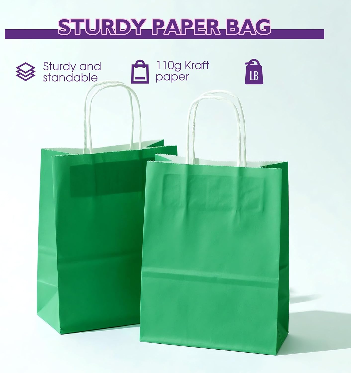 32 Pack Paper Gift Bags with Handles, 5.8"×3.2"×8.25" Party Favor Bags, Gift Bags, Small Gift Bags with Handles, Party Bags, Small Goodie Bags Bulk for Birthday, Crafts, Wedding, Party Supplies (8 Colors)