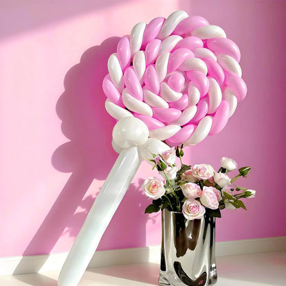 260 Clear Long Balloons for Animals, Thickening Skinny Latex Twisting for Arch Modeling Magic Clown Birthday Wedding Party Decorations 100pcs