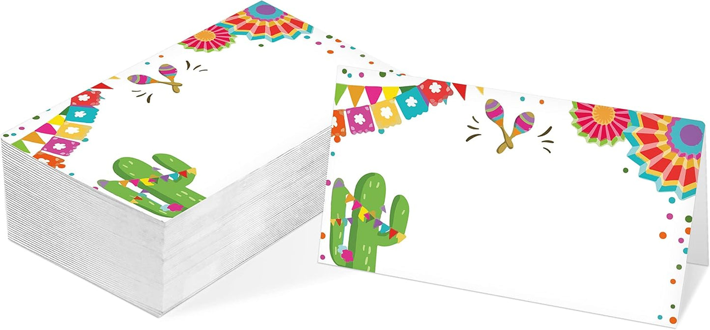 Table Place Card, Jungle Safari Animals Themed Tent Style Cards, Pack of 25 Half-Fold Reception Place Card, Gold Wild Animal Food Labels, Perfect for Baby Shower, Birthday Party C08
