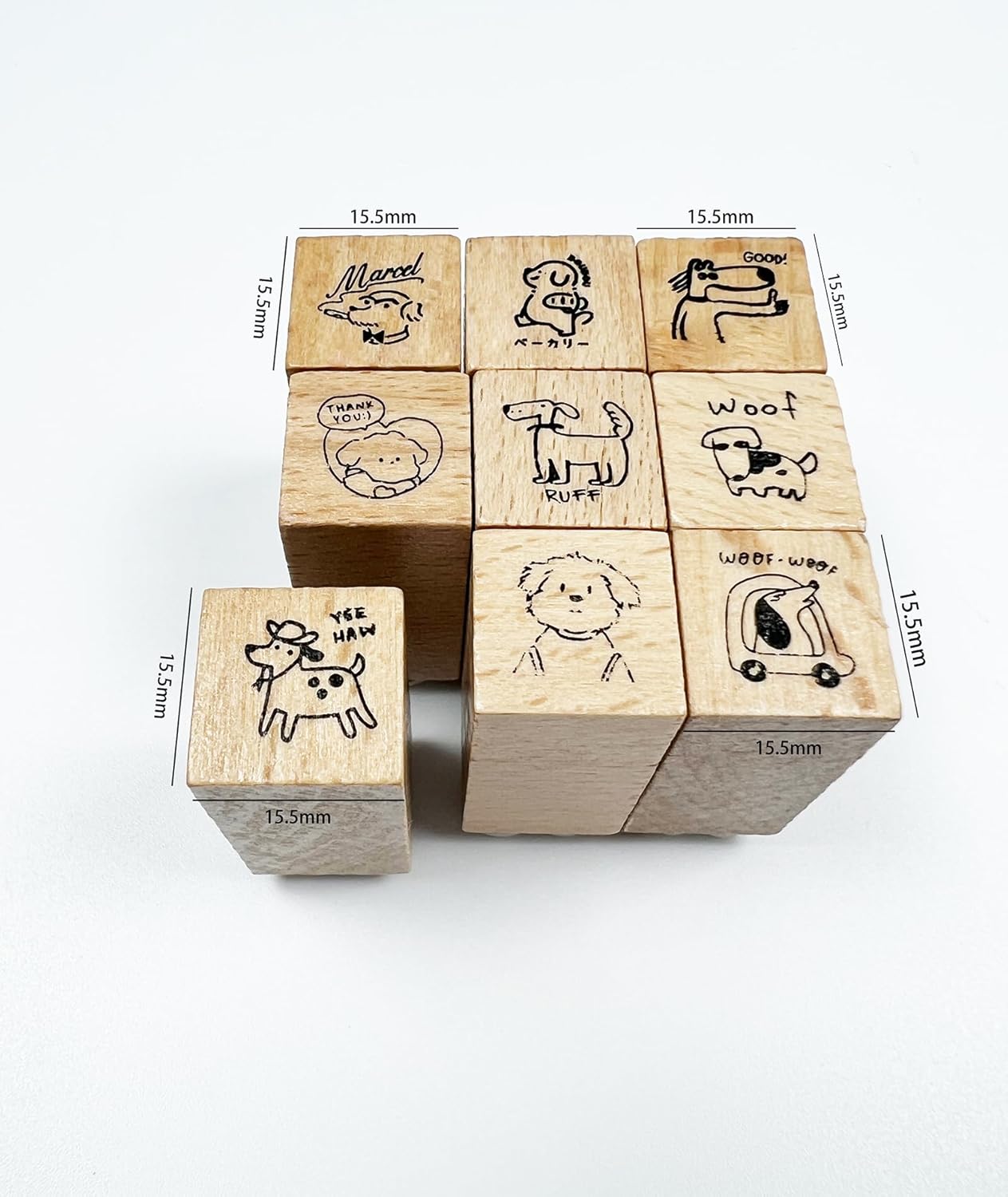25pcs Mood Expression Wooden Rubber Stamps Kit, Cute Small Emoticon Theme Stamps for Decorative Diary Planner DIY Craft Scrapbook Card Making Letters Journal
