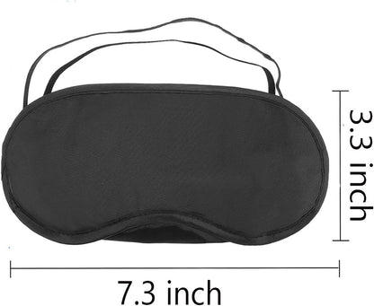 30 Pcs Eye Mask Sleep Blindfold with Nose Pad and Elastic Strap for Travel Sleep, Game Sleeping, Black