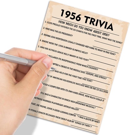 QUPT 40th Birthday Party Games, Movies in 1986 Games, Birthday Party Supplies for Adults, Fun 1986s Party Game，Pack of 30 Cards