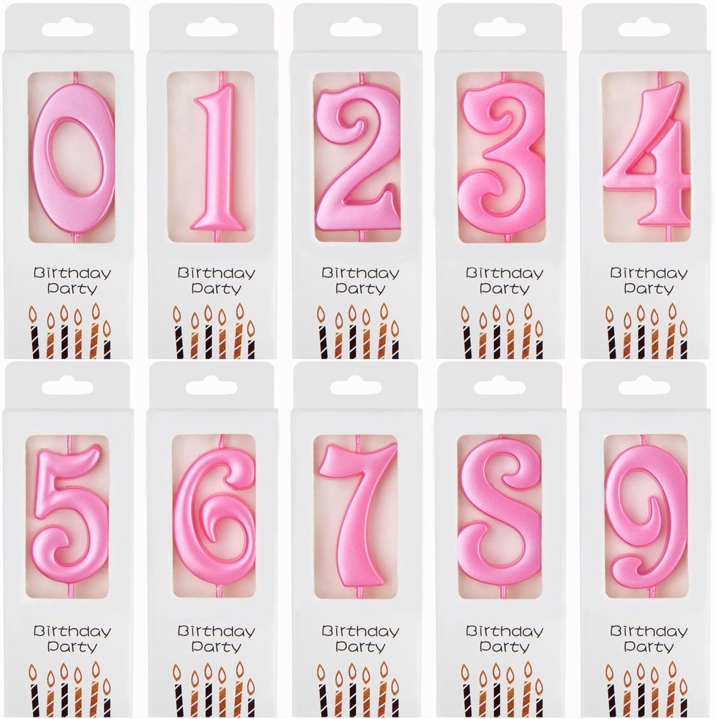 PHD CAKE 10-Count 0-9 Gold Number Birthday Candles, Number One Birthday, Gold Number Candles, Party Celebration, Baby Showers