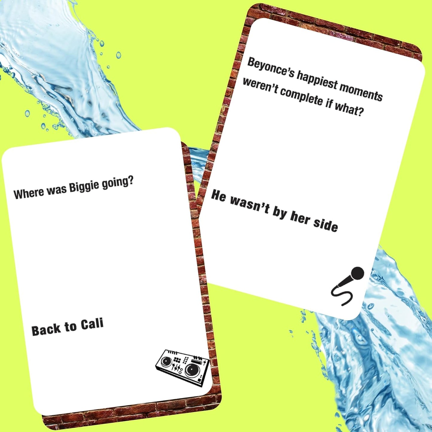 Lyrically Correct '90s & 2000s Music Trivia Card Game - Hip Hop and R&B Edition - Finish the Lyrics Challenge, Fun for Adults, Party or Family Night