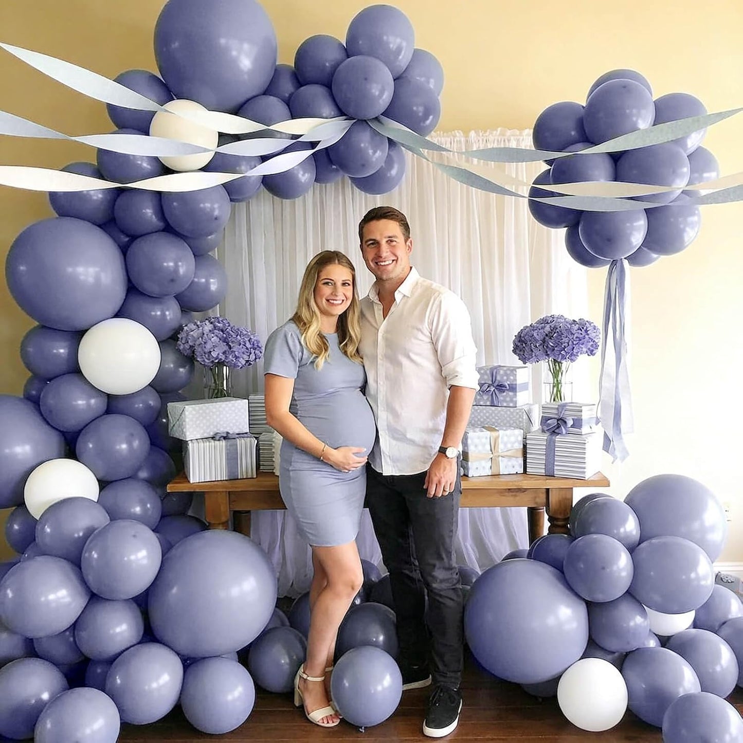 110pcs Black Balloon 12 inch, Black Latex Balloons for Birthday Party Baby Shower Wedding(with 2 Ribbons). - Colors A