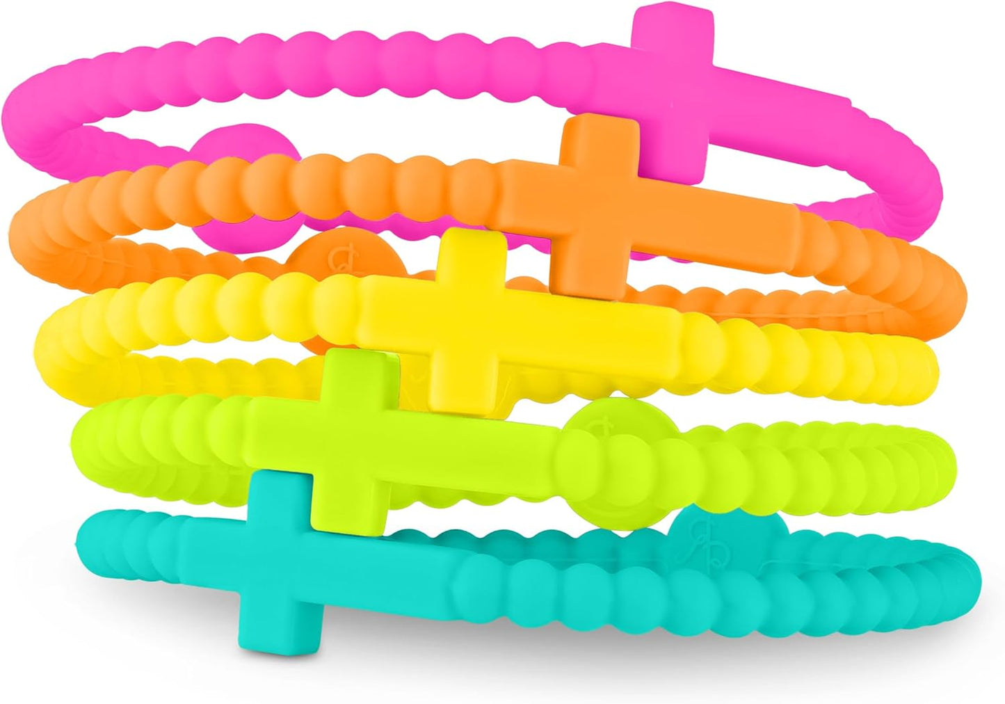 Ryan & Rose Jesus Bracelets - Cross Silicone Bracelet
