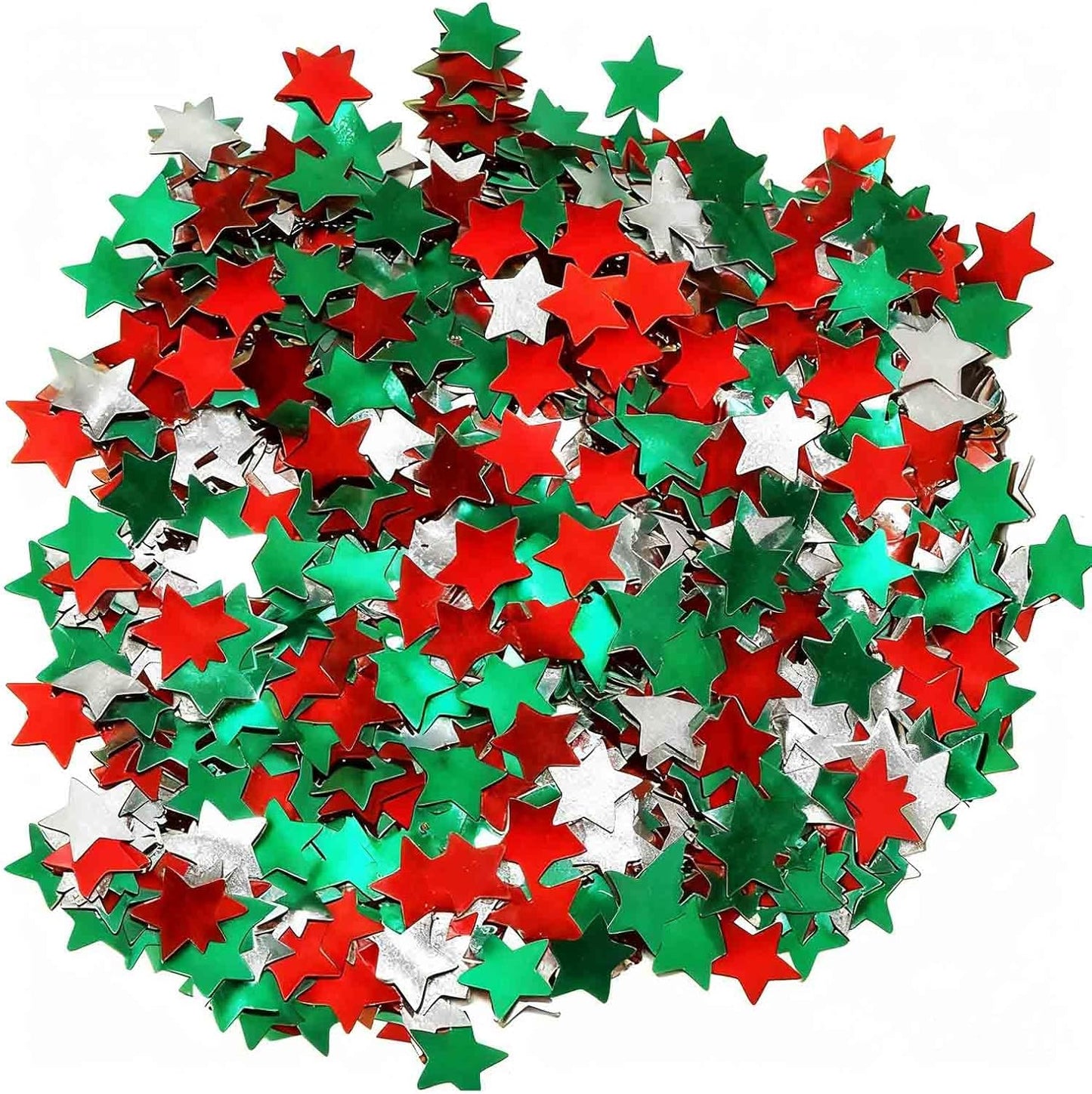Rainbow Star Metallic Foil Confetti 8000 Pcs Shiny Star Table Confetti for Fill Balloon Wedding Graduation Party Decorations,60g of pack