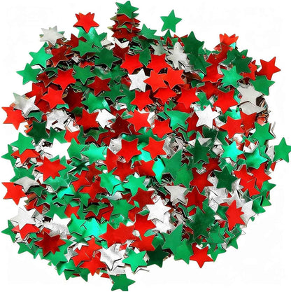 Rainbow Star Metallic Foil Confetti 8000 Pcs Shiny Star Table Confetti for Fill Balloon Wedding Graduation Party Decorations,60g of pack