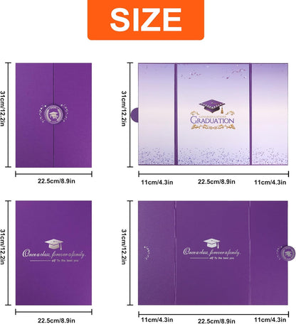 Graduation Guest Book 2026 Graduation Party Decorations Class of 2026 Graduation Sign in Book Signature Board Keepsake Grad Party Supplies College High School Graduation Gift Card Book (Blue)