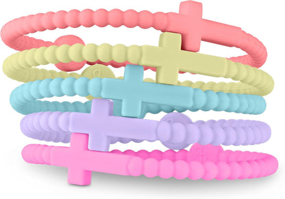 Ryan & Rose Jesus Bracelets - Cross Silicone Bracelet