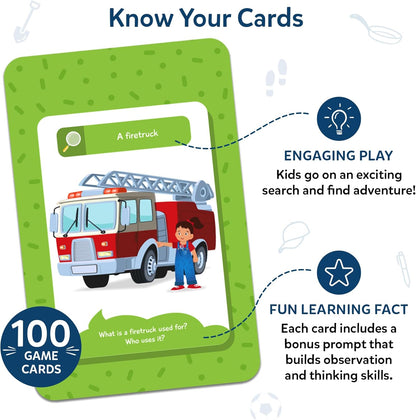 Skillmatics Outdoor Scavenger Hunt Card Game - Found It, Learning Toys, Educational Game Collections, Gifts for Kids, Boys, Girls and Families, for Ages 4, 5, 6, 7, Perfect for Home, School, Playdates