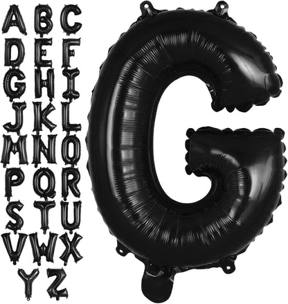 Black Letter A Balloons, 40 Inch Large Foil Letter Balloons, Custom Phrase Balloon for Birthday Party Wedding Anniversary Decoration (Black A)