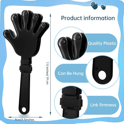 48 Pieces Royal Blue Hand Clappers 7.5 Inch Clappers Noisemakers Noise Makers Party Favors Plastic Clapper Sporting Events Cheers Ball Dance Basketball Football Noisemakers （Royal Blue）