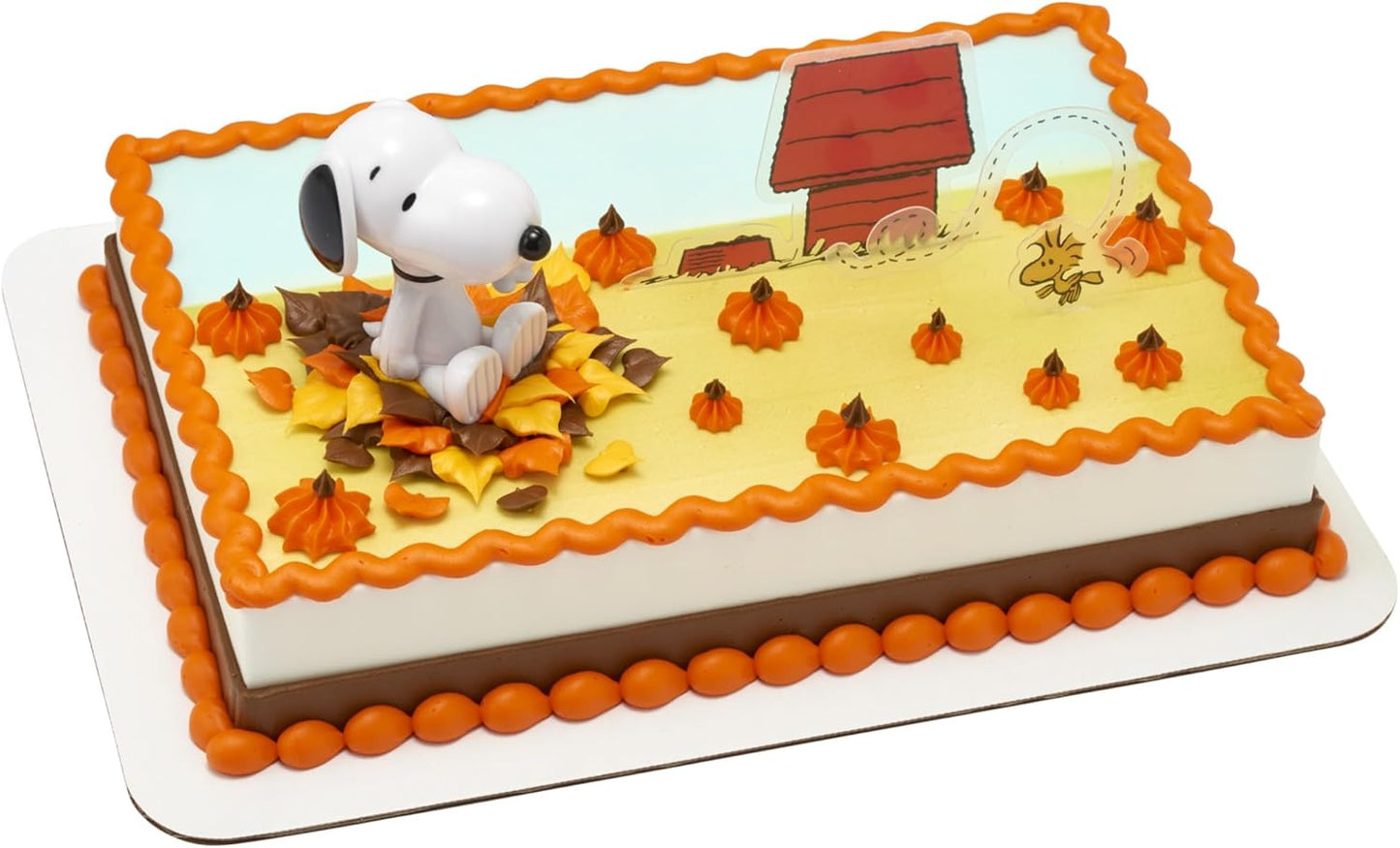 DecoSet® Peanuts® Snoopy® and Woodstock® Cake Topper, 3-Piece Cake Decoration | For Birthday, Parties, Celebration