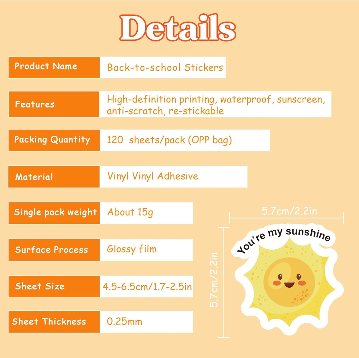 OHOME 100 PCS Water Bottle Stickers for Kids,Cute Animal Aesthetic Sticker Pack - Waterproof Vinyl Kawaii Stickers for Girls Boy Classroom Prizes,Party Favors for Scrapbook, Laptops, Journal,Birthday