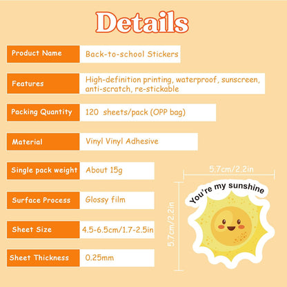 OHOME 100 PCS Water Bottle Stickers for Kids,Cute Animal Aesthetic Sticker Pack - Waterproof Vinyl Kawaii Stickers for Girls Boy Classroom Prizes,Party Favors for Scrapbook, Laptops, Journal,Birthday
