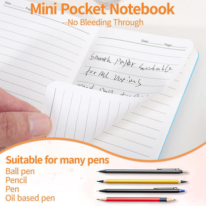 BESARME 16 Pack Mini Notebooks Bulk, A6 Small Lined Pocket Notebook End of Year Gifts for Students Elementary School Graduation Gifts for Kids Students School Supplies