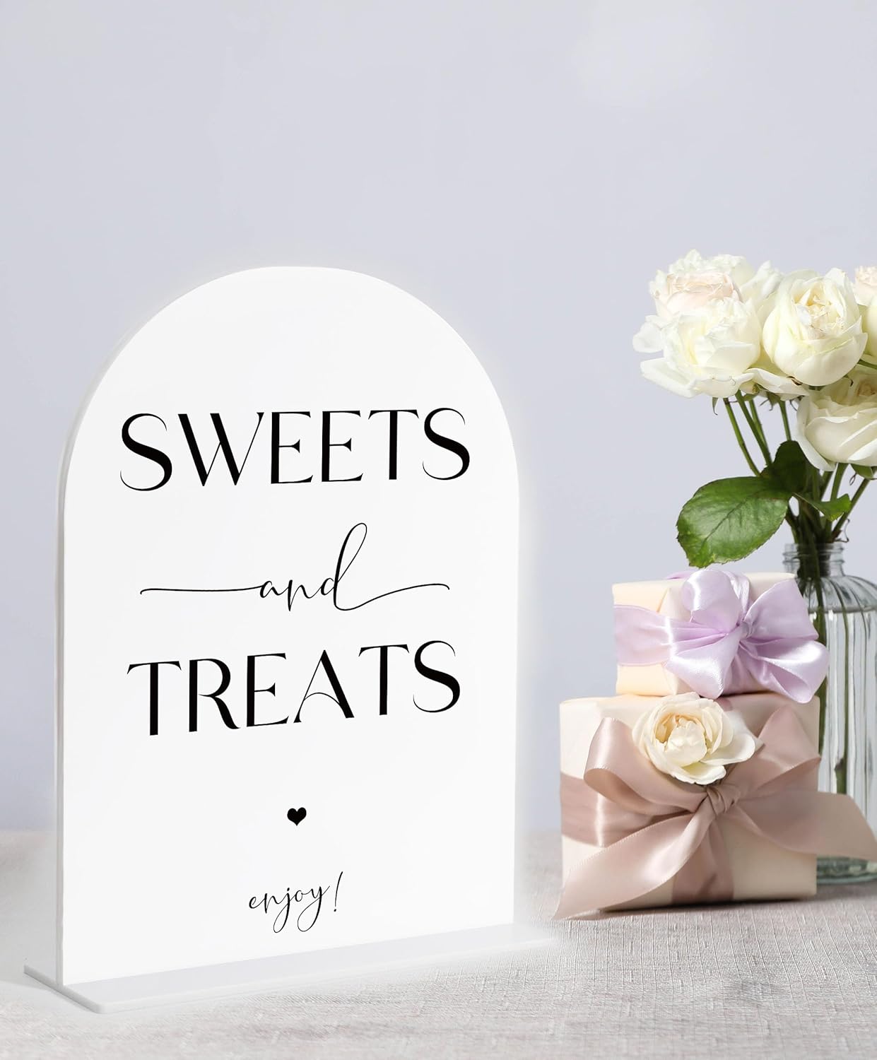 Audio Guest Book Sign, White Arch Acrylic Wedding Sign, Audio Guest Book Wedding Phone, Bridal Shower Decor, Engagement Party Decor, Centerpiece Table Decorations Party for Bride and Groom-14