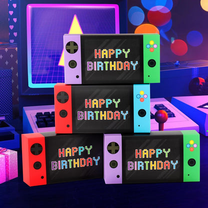 Video Game Party Decorations 16 Pack Video Game Party Favor Boxes Happy Birthday Game Paper Party Boxes for Kids Boys 8-12 Video Game Birthday Party Decorations Supplies Goodie Treat Candy Gift Bags