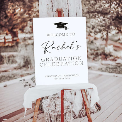 Graduation Party Welcome Sign, Photo Graduation Poster, Graduation Decorations, Grad Party Sign, Grad Welcome Sign, Graduation gift for best friend, Graduation gift for daughter, sister, brother - 1