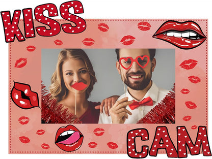RattanView 2026 Graduation Photo Booth Props Frame Class of 2026 Congrats Grad Selfie Picture Frame, Cardboard Large Photo Booth Prop for High School & College Graduation Party Decorations