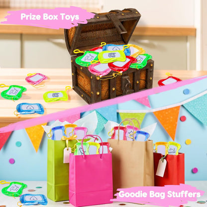 16PCS Mini Magnetic Drawing Board Party Favors Bulk for Kids 4-8 8-12 Birthday Summer Goodie Treat Bag Stuffers Classroom Treasure Chest Carnival Prizes Box Toys Pinata Filler End of Year Student Gift