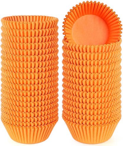 Caperci Standard White Cupcake Liners 500 Count, No Smell, Food Grade & Grease-Proof Baking Cups Paper