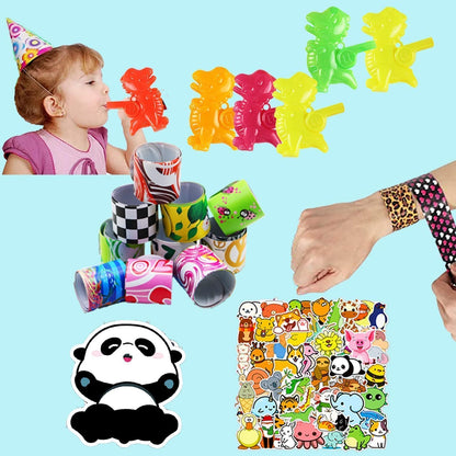 124 Pcs Party Favors for Kids, Goodie Bags Stuffers, Prize Box Toys for Classroom, Treasure Chest Toys, Fidget Toys Bulk, Pinata Fillers, Carnival Prizes