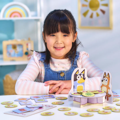Bluey Fancy Restaurant Game, Join and Bingo as They Match Food Cards to Help Dad Prepare a Special Dinner for Mum, Serve up Fun While Building Memory and Matching Skills, Ages 3+, 2–4 Players