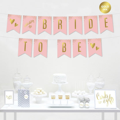 Andaz Press Blush Pink and Metallic Gold Confetti Polka Dots Bachelorette Party Bridal Shower Collection, Scavenger Hunt Game Cards, 20-Pack
