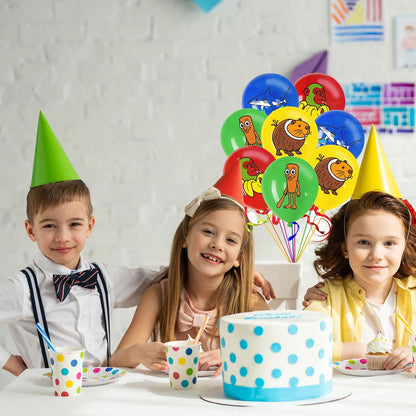 TJLMCORP Italian Brainrot Party Game, Pin the Tail Party Game Set With 24 Stickers and and 2 Blindfolds, Tralalero Themed Birthday Party Supplies, Brain Rot Party Decorations（Tung Tung Tung Sahur）