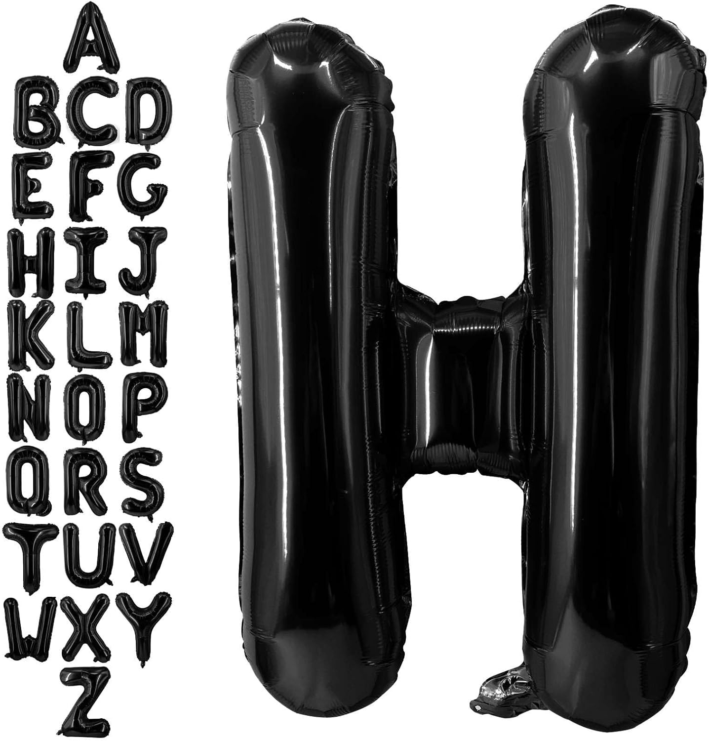 40 Inch Black Letter A Balloons, DIY Phrase Foil Alphabet Letter A Balloons DIY Word A Banner for Birthday Anniversary Celebration Graduation Party Supplies Decoration