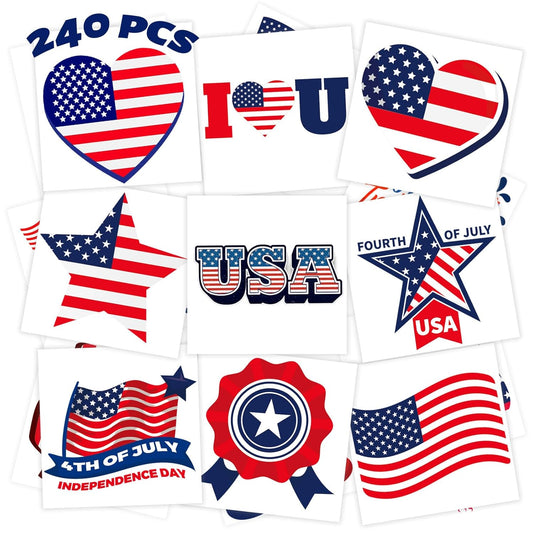 240 Pcs Summer Fruit Temporary Tattoos for Kids, Safety Waterproof Bulk Tattoos Stickers, Hawaiian Themed Tattoos Toys, Best Choice for Summer Party and Goody Bag Stuffers, 60 Different Designs
